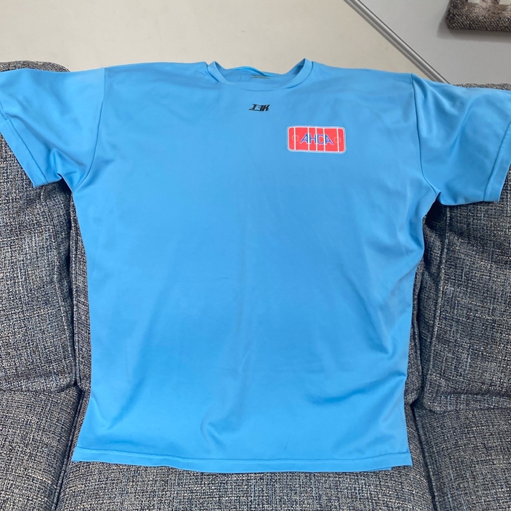 AHCA Light Blue Short Sleeve T-Shirt from T3K Wear, Size Large